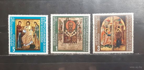 Болгария. 1977 год. Религиозная живопись. Иконы (1172)