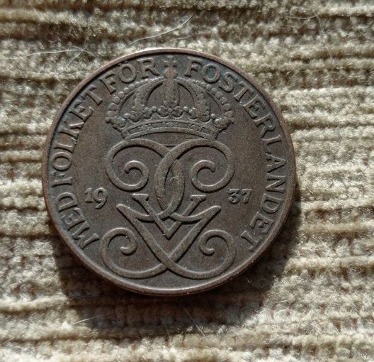 Werty71 Швеция 5 эре 1937 Бронза