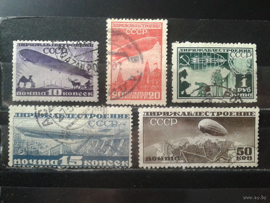 1931 Дирижаблестроение полная серия гребенка