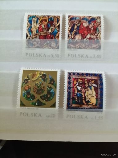 Польша 1971 Витражи
