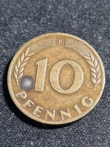Германия 10 пфеннигов 1969 F