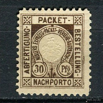Германия - Ауэрбах - Местные марки - 1887 - Герб 30Pf - [Mi.40aA] - 1 марка. Чистая без клея.  (Лот 82CX)