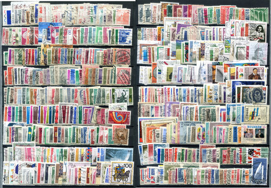 Марки разных стран 1 - 500+ марок - гашёные. #O-W-96-C-1