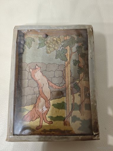 Редкая настольная, дорожная игра " Лиса и виноград" артель Ленинград 1939 год.