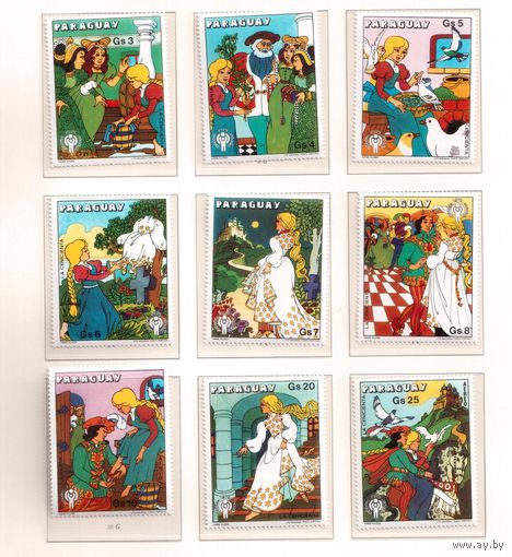 Парагвай-1979,(Мих.3185-3193) ** ,  Год ребенка, Сказки