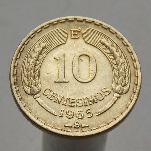Чили 10 сентесимо 1965