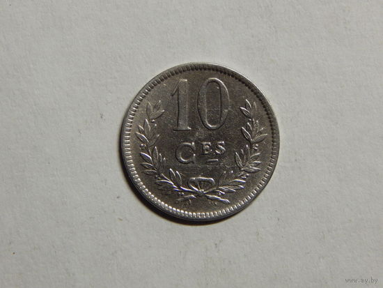 Люксембург 10 сантимов 1924г