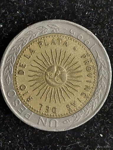 1 песо аргентина 1995