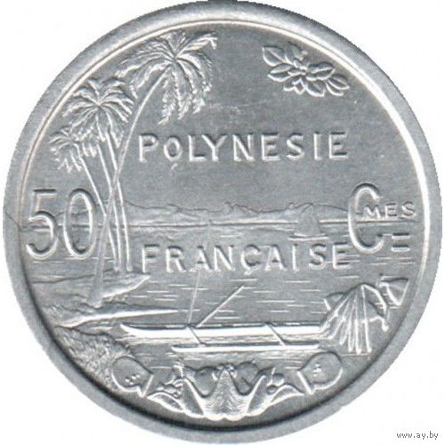 Французская Полинезия 50 сантимов 1965 UNC