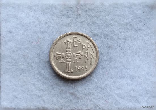 Werty71 Испания 5 песет 1995 Астурия Крест Блеск