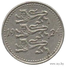 Эстонская Республика /I Республика/. 1 марка 1924.