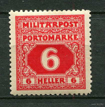 Босния и Герцоговина (Австро-венгерская администрация) - 1916/1918 - Цифры 6H. Portomarken - [Mi.17p] - 1 марка. MH.  (Лот 73CD)