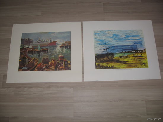 Репродукции на бумаге известных художников, отпечатана в Испании, размер 46х54 см.