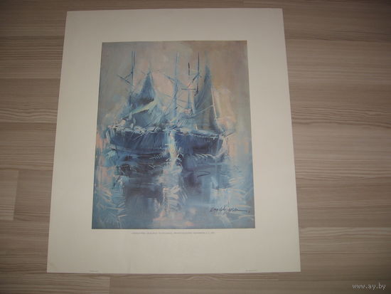 Репродукции на бумаге известных художников, отпечатана в Испании, размер 46х54 см.