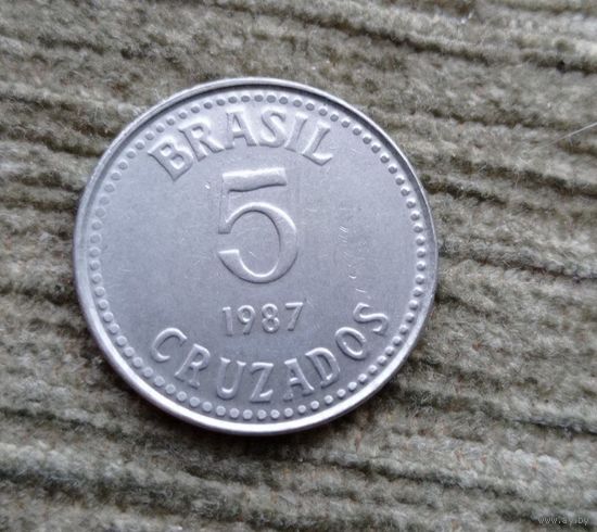 Werty71 Бразилия 5 крузадо 1987