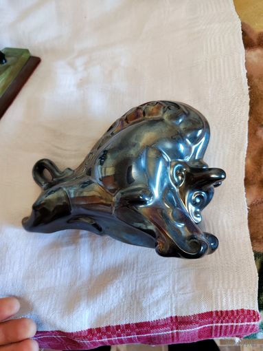 Статуэтка фарфор зубр редкий