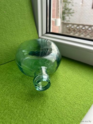 Русская стеклянная фляга с клеймом ЯХ (РИА)(ПМВ)(Предлагайте цену)