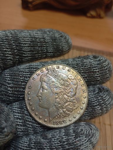 1 ДОЛЛАР 1888г.,США,МОРГАН!КОПИЯ!