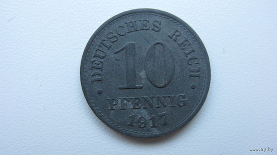 Германия 10 пфеннигов 1917