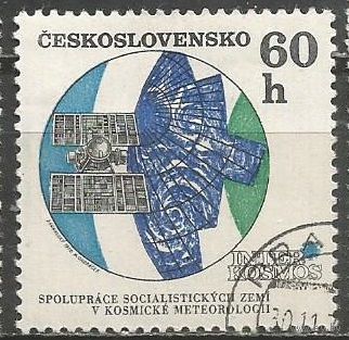 Чехословакия. Исследование космоса. Метеорологический спутник. 1970г. Mi#1972.