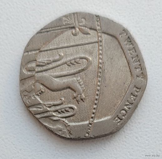 Великобритания 20 пенсов 2013_KM# 1111_Отличный сохран