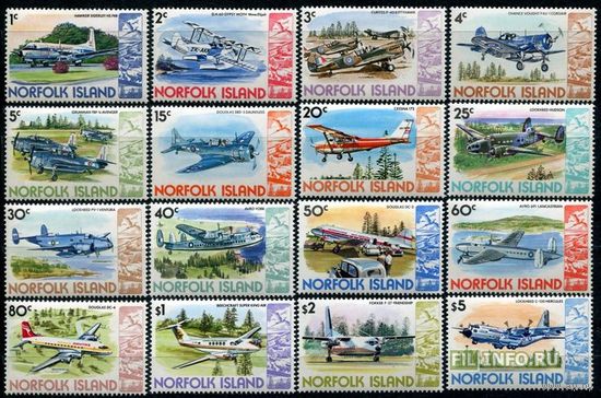 Острова Норфолк. 1980. Авиация.Самолеты