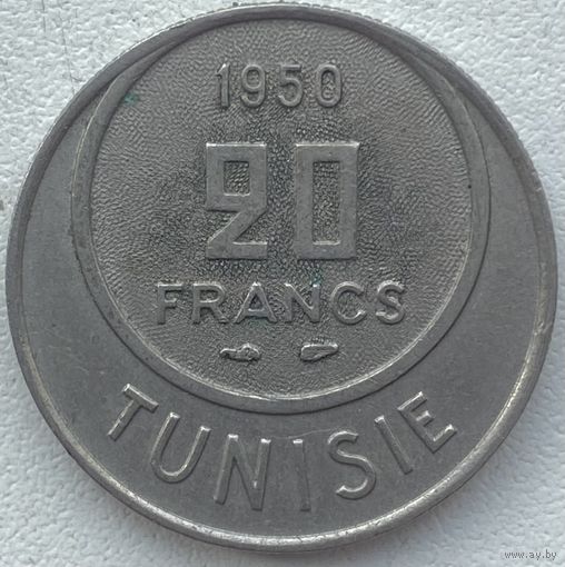 Тунис 20 франков 1950 г.