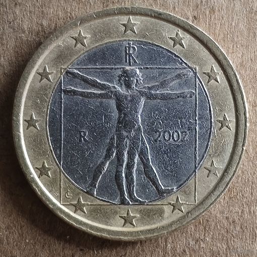 Италия 1 евро 2002 г.,  KM# 216