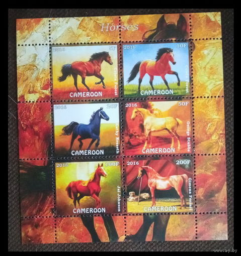 СЕРИЯ Блоков лошади фауна  MNH