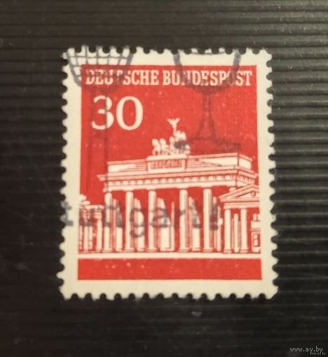 Марка ФРГ 30 красная