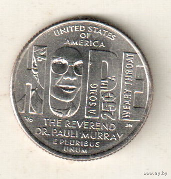 США квотер 2024 Выдающиеся Женщины Америки Паули Мюррей двор D