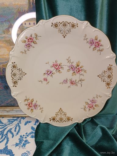 Антикварное фарфоровое блюдо Бавария.