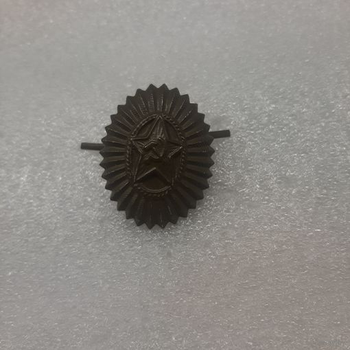 Кокарда ВС СА СССР общевойсковая, солдатская, "орех", защитная, хаки #2