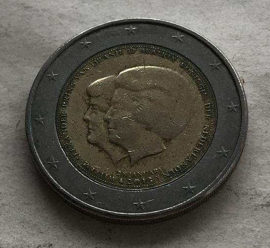 Нидерланды 2 евро 2013 - Коронация Короля Виллема-Александра