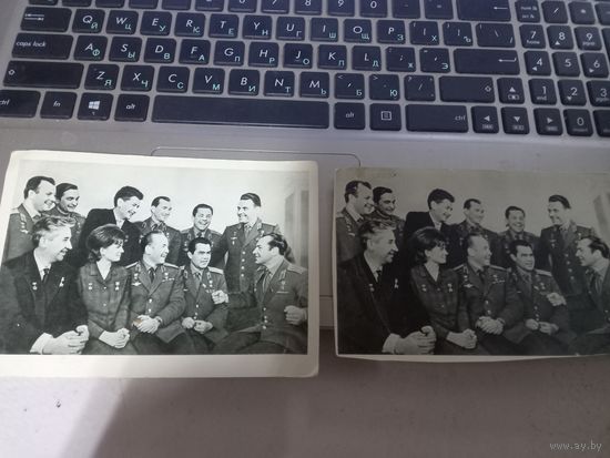Открытка Космос. Летчики-космонавты СССР Гагарин и другие 1966 г.