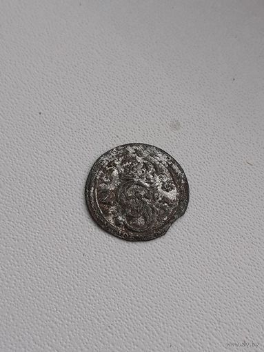 Денарий 1623 год остатки штем. блеска