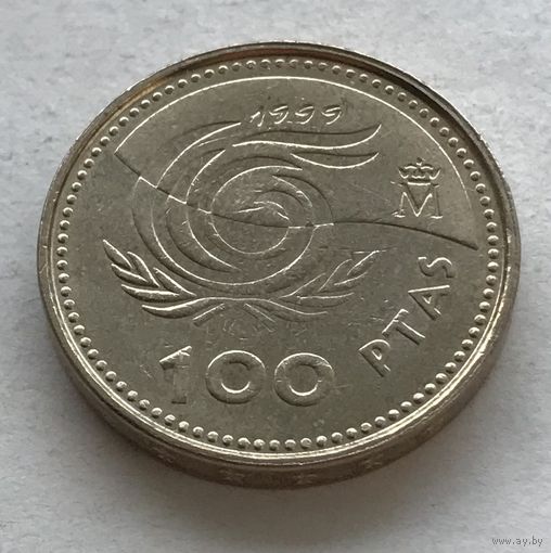 Испания 100 песет 1999 - Год пожилых людей