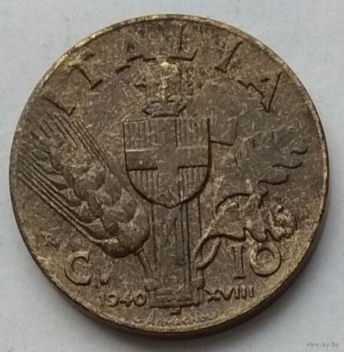 Италия 10 чентезимо 1940 г. Цена за 1 шт.