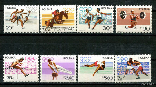 Польша - 1967 - Летние Олимпийские игры - [Mi. 1761-1768] - полная серия - 8 марок. MNH.  (Лот 45JE)-TG2P13