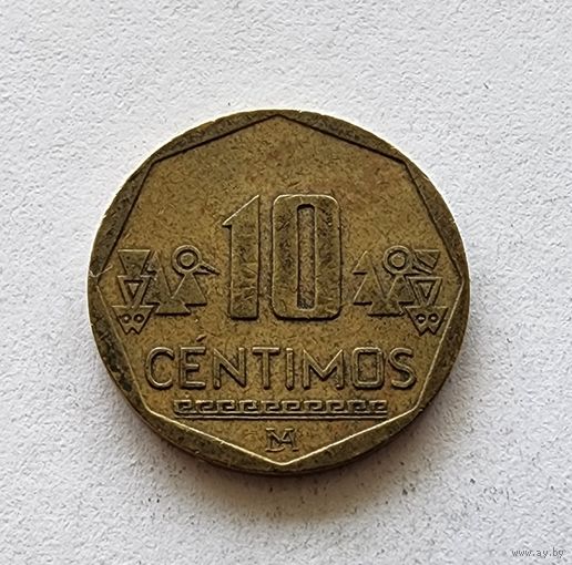 Перу 10 сентимо, 2008