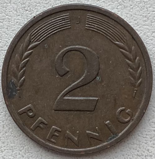 Германия 2 пфеннига 1963 г. J