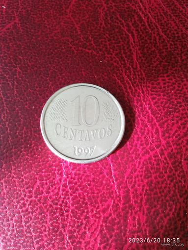 Бразилия 10 сентаво 1997