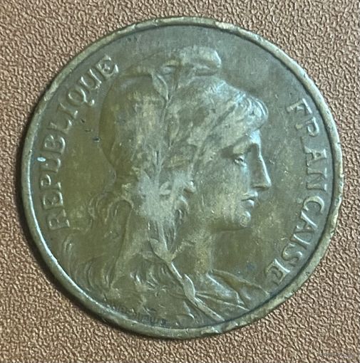 Монета 5 сантимов 1917 год. Франция.