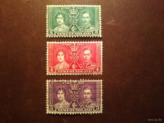Британский Ньюфаундленд  1937 г.Коронация короля Георга VI и королевы Елизаветы. /16а/