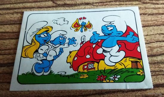 Детская наклейка из мультфильма. Польша,  1988 г.