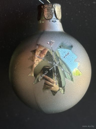 Ёлочная игрушка шарик СССР