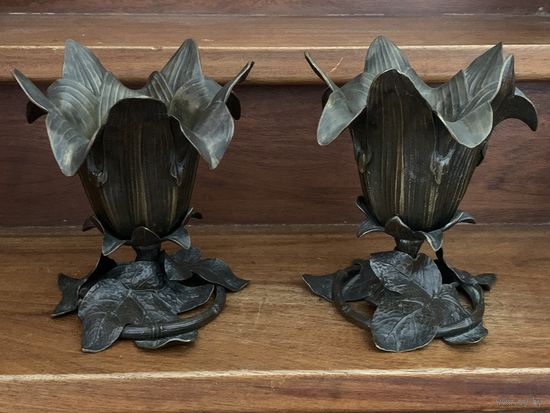 Бронзовые вазы Art Nouveau,  1900 г.