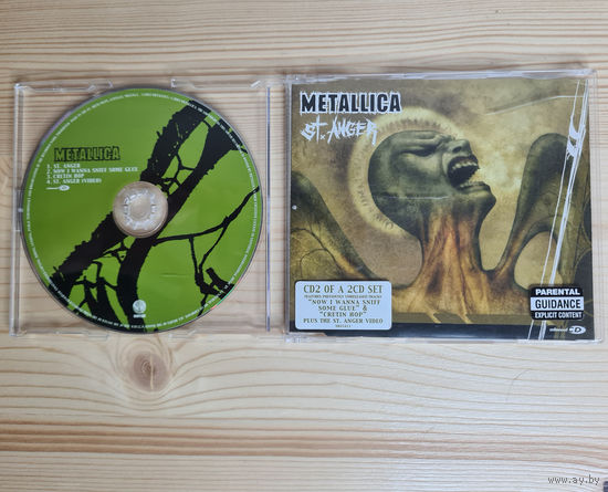 Metallica - St. Anger (CD, UK, 2003, лицензия) CD2 of a 2CD Set
