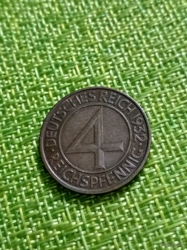 Германия 4 пфеннига 1932 г