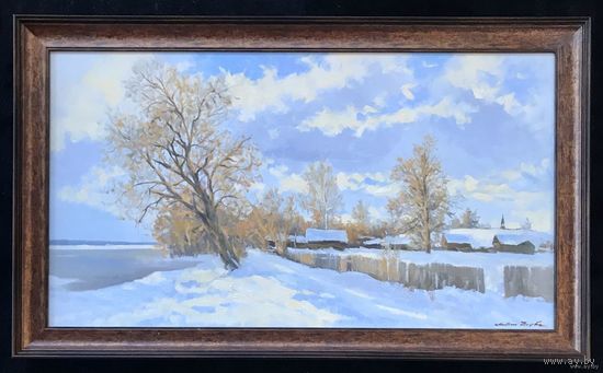 Вырво А.А. "Начало весны", 2020 год Холст, масло. 50/90 см.